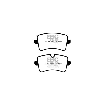 EBC PD01KR090 Audi Porsche Greenstuff Rear Brake Pad & Plain Disc Kit - TRW Caliper 2 | ML Performance UK Car Parts