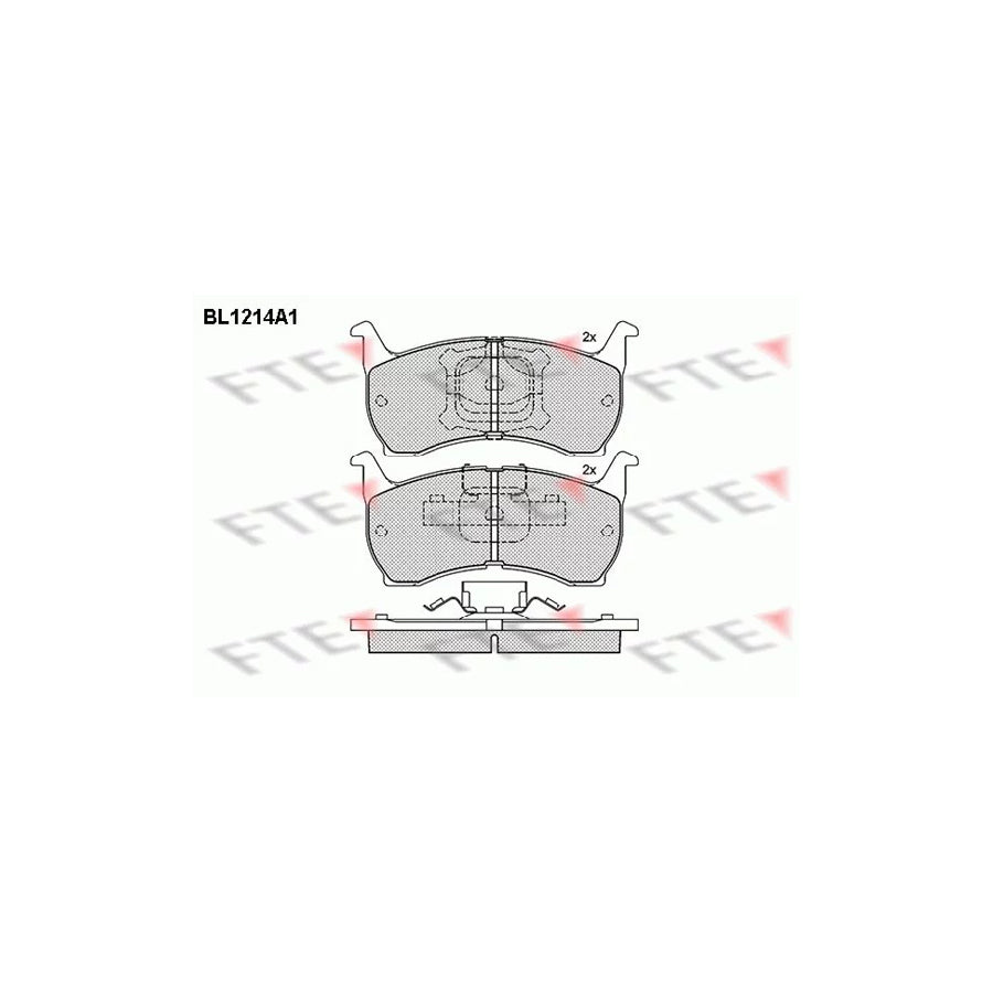 Fte BL1214A1 Brake Pad Set For Mazda 626 | ML Performance UK Car Parts