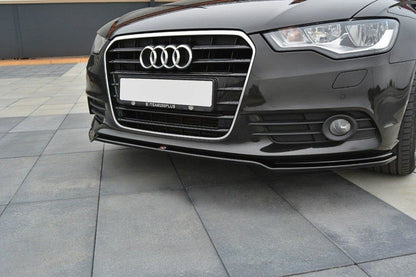 Maxton Design AU-A6-C7-FD1T Front Splitter Audi A6 C7 | ML Performance UK Car Parts