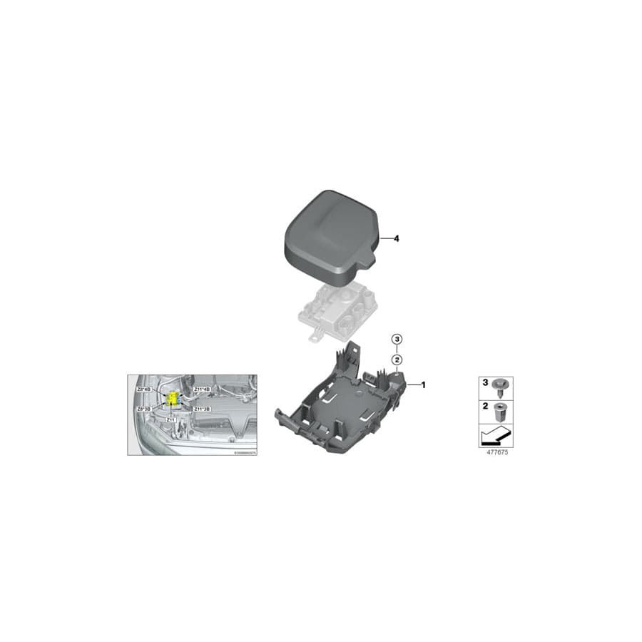 Genuine BMW 12907604348 F20 F21 F30 Holder (Inc. 116i, 118i & 120i) | ML Performance UK Car Parts