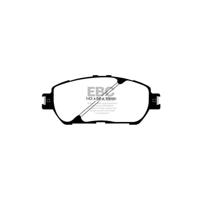 EBC PD01KF1654 Toyota Windom Greenstuff Front Brake Pad & Plain Disc Kit  2 | ML Performance UK Car Parts