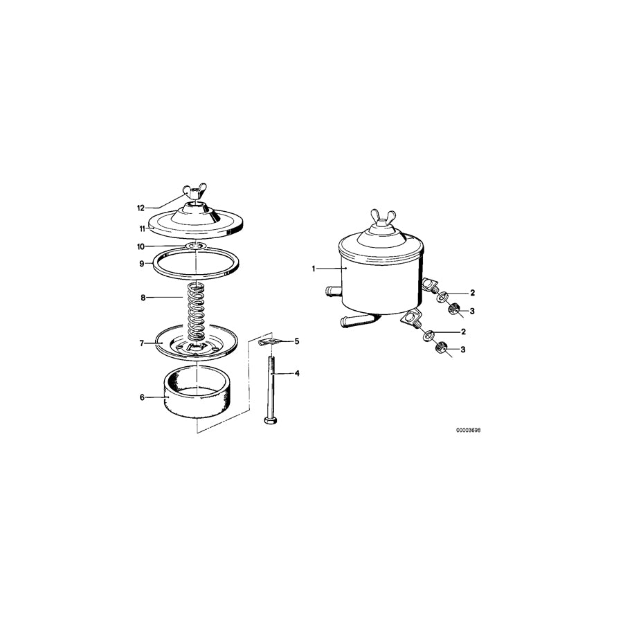 Genuine BMW 32411105162 E12 E21 E24 Clip (Inc. 3.0CS) | ML Performance UK Car Parts