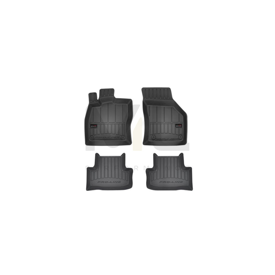 FROGUM 3D407053 Floor mat set for SKODA Karoq Off-Road (NU7) Elastomer, Front and Rear, Quantity: 4, Black | ML Performance Car Parts