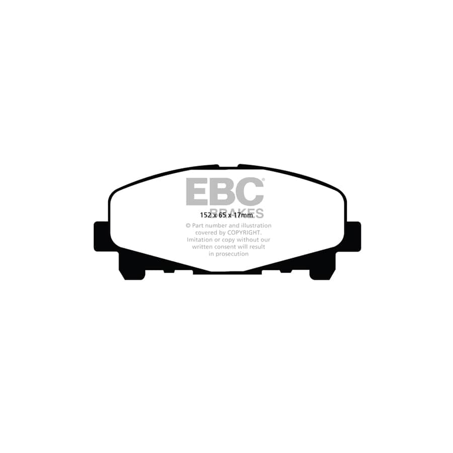 EBC PD06KF287 Honda Accord Greenstuff Front Brake Pad & USR Disc Kit 2 | ML Performance UK Car Parts