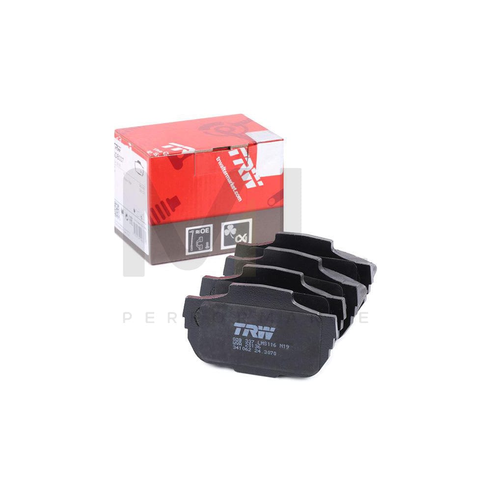 TRW Gdb337 Brake Pad Set Not Prepared For Wear Indicator | ML Performance Car Parts