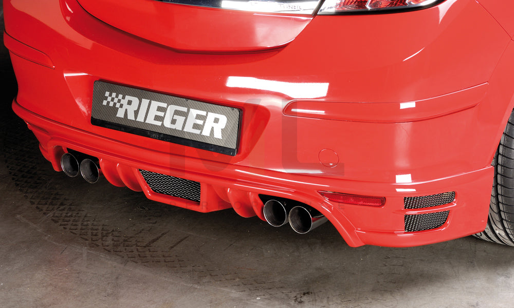 Rieger 00051236 Opel Astra H GTC Rear Diffuser 4 | ML Performance UK Car Parts