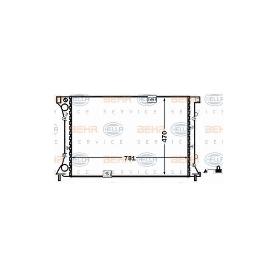 Hella 8MK 376 771-771 Engine Radiator