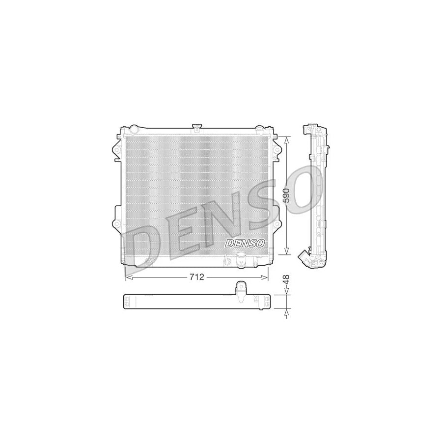 Denso DRM50074 Drm50074 Engine Radiator For Toyota Land Cruiser 200 (J200) | ML Performance UK