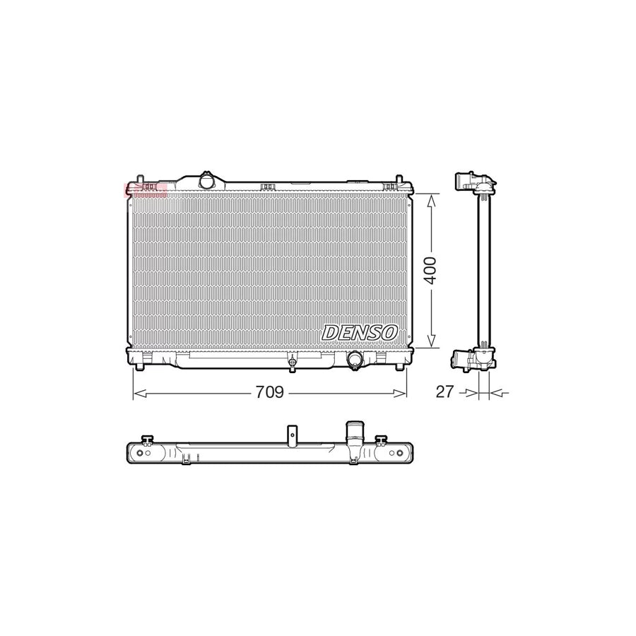 Denso DRM51018 Drm51018 Engine Radiator For Lexus Gs Iii (S19) | ML Performance UK