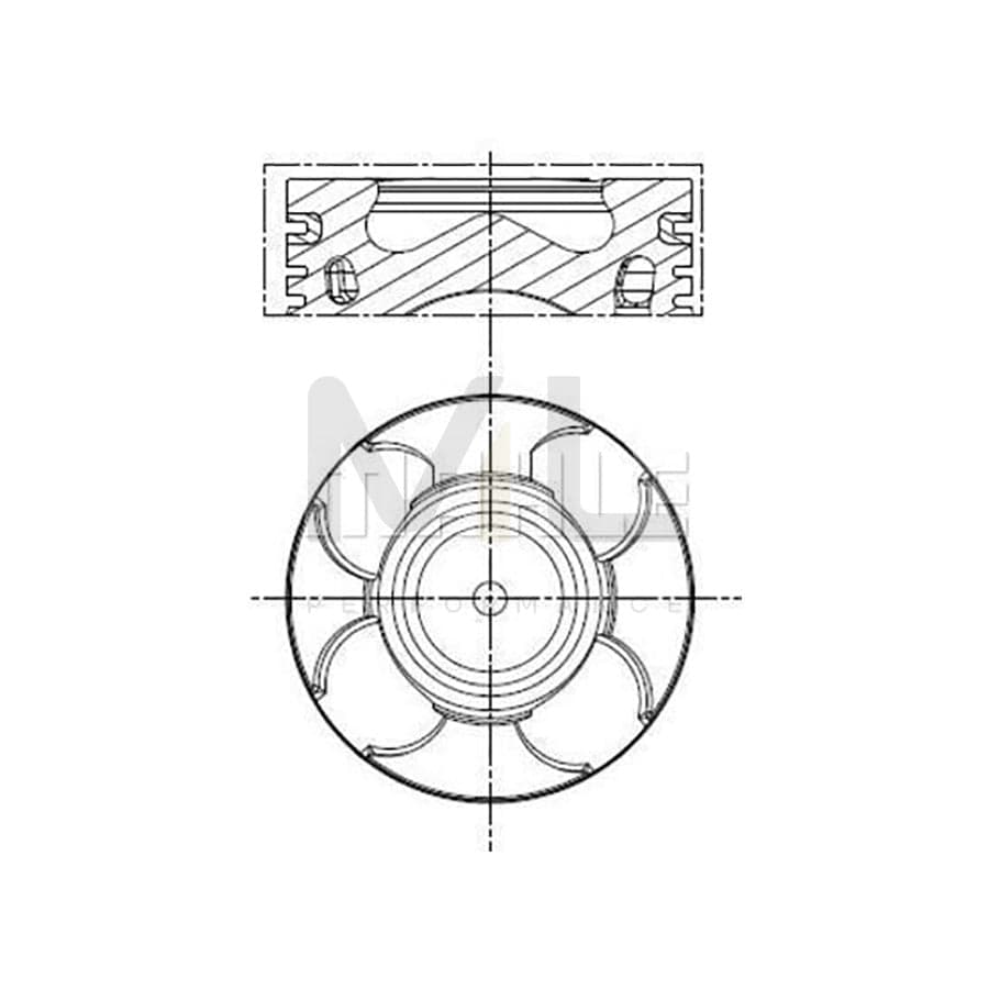 MAHLE ORIGINAL 021 PI 00115 000 Piston 89,0 mm, with cooling duct, with piston ring carrier | ML Performance Car Parts