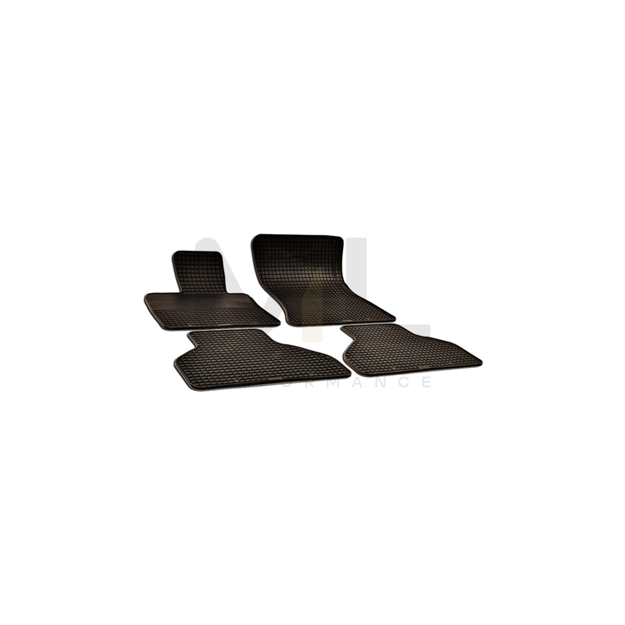 WALSER Tailored 50754 Floor mat set Elastomer, Front and Rear, Quantity: 4, Black | ML Performance Car Parts