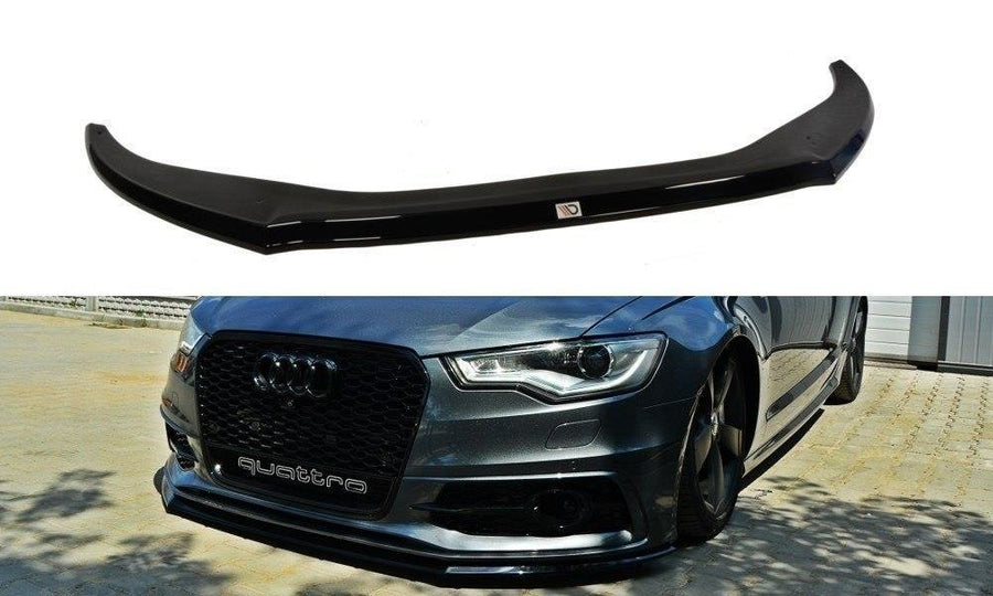 Maxton Design AU-A6-C7-SLINE-FD2T Front Splitter V.2 Audi S6 / A6 S-Line C7 | ML Performance UK Car Parts