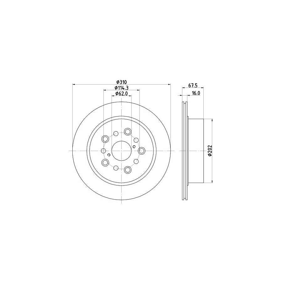 Hella 8MP 376 803-424 Water Pump