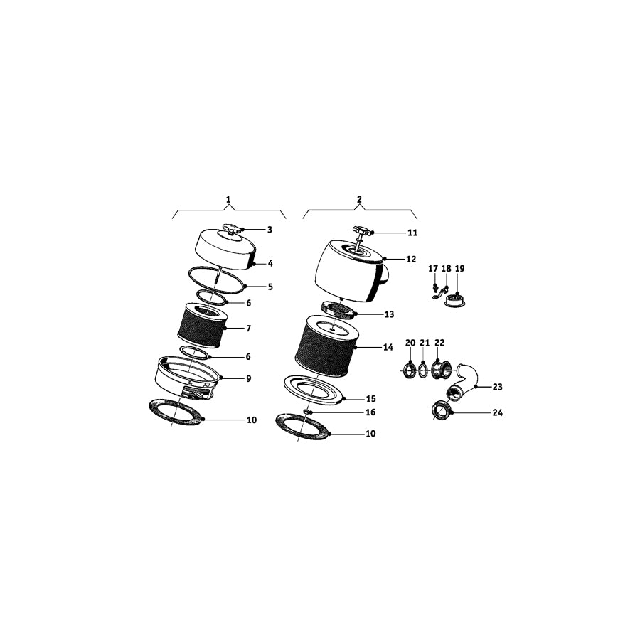 Genuine BMW 13721250315 Air Cleaner KNECHT-GEHÄUSE (Inc. R50 S & R69 S) | ML Performance UK