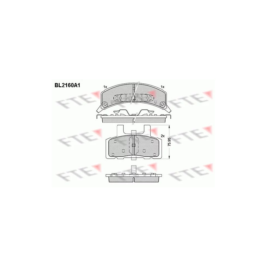 Fte BL2160A1 Brake Pad Set | ML Performance UK Car Parts