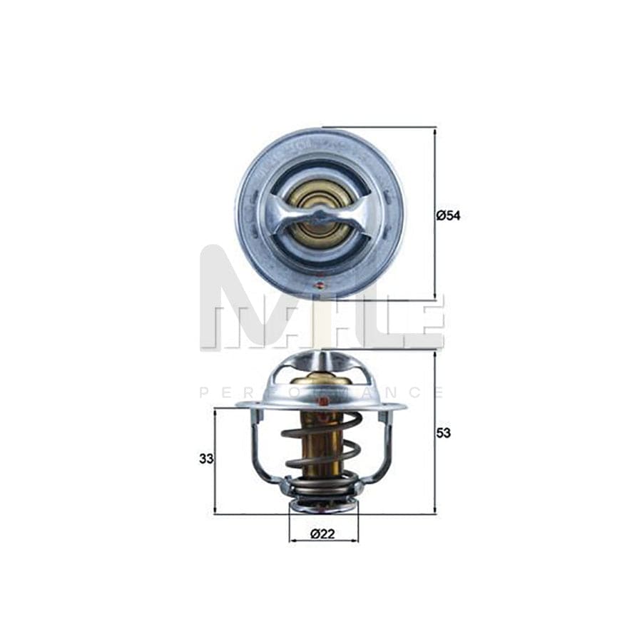 MAHLE ORIGINAL TI 230 82 Engine thermostat Opening Temperature: 82��C, with seal | ML Performance Car Parts