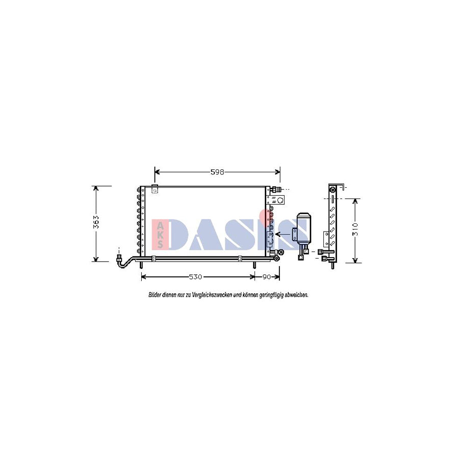 AKS Dasis 042030N Air Conditioning Condenser | ML Performance UK