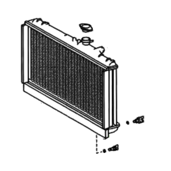 Genuine Lexus 16400-50280 SC430 Radiator (Filler Cap Type)