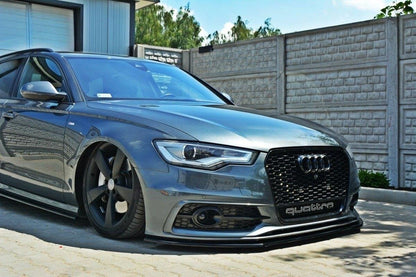 Maxton Design Audi S6 / A6 S-Line C7 Front Splitter V.1