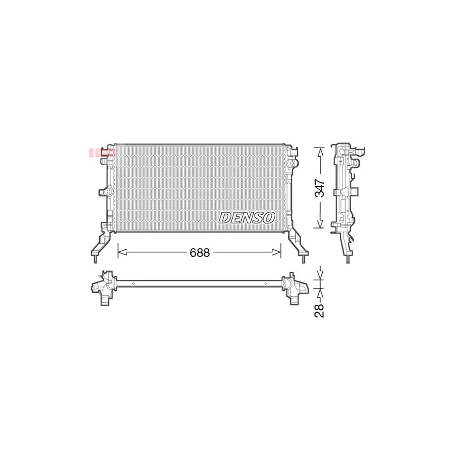 Denso DRM23039 Drm23039 Engine Radiator For Renault Laguna | ML Performance UK