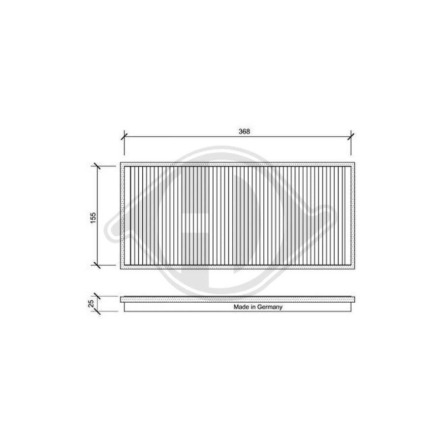 DIEDERICHS DCI1025 Pollen Filter | ML Performance UK Car Parts