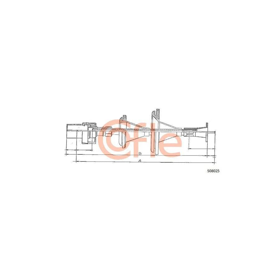 Cofle S08025 Speedometer Cable For Ford Sierra