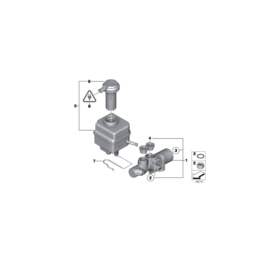 Genuine BMW 34406785393 F04 F12 RR6 Split Pin (Inc. 750LiS) | ML Performance UK Car Parts