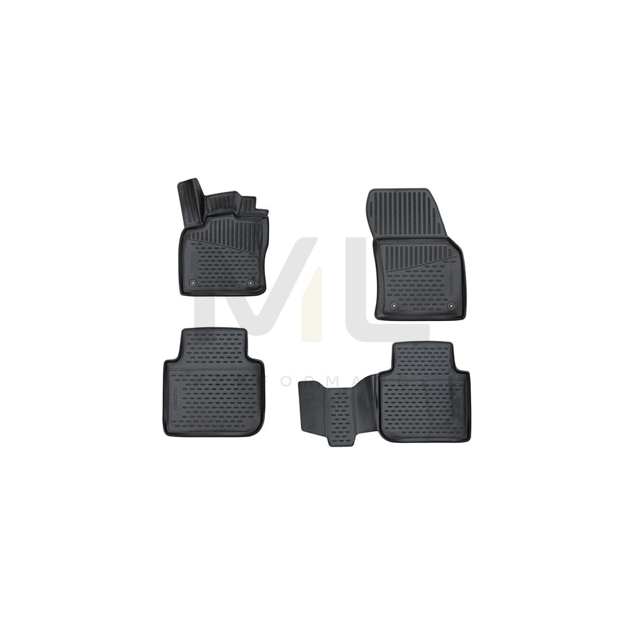 RIDEX Tailored 215A0832 Floor mat set Elastomer, Front and Rear, Quantity: 4, Black | ML Performance Car Parts