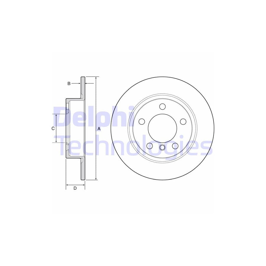 Delphi Bg4561C Brake Disc