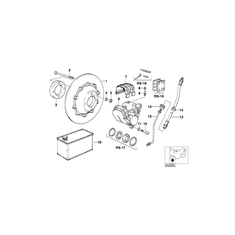 Genuine BMW 34321452586 Brake Pipe (Inc. R 100 GS) | ML Performance UK Car Parts