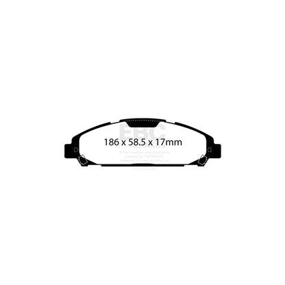 EBC PD08KF702 Ford Mustang Yellowstuff Front Brake Pad & USR Disc K 2 | ML Performance UK Car Parts