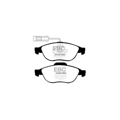 EBC PD03KF014 Alfa Romeo Yellowstuff Front Brake Pad & Plain Disc Kit - Girling/TRW Caliper (Inc. 147 & 156) 2 | ML Performance UK Car Parts