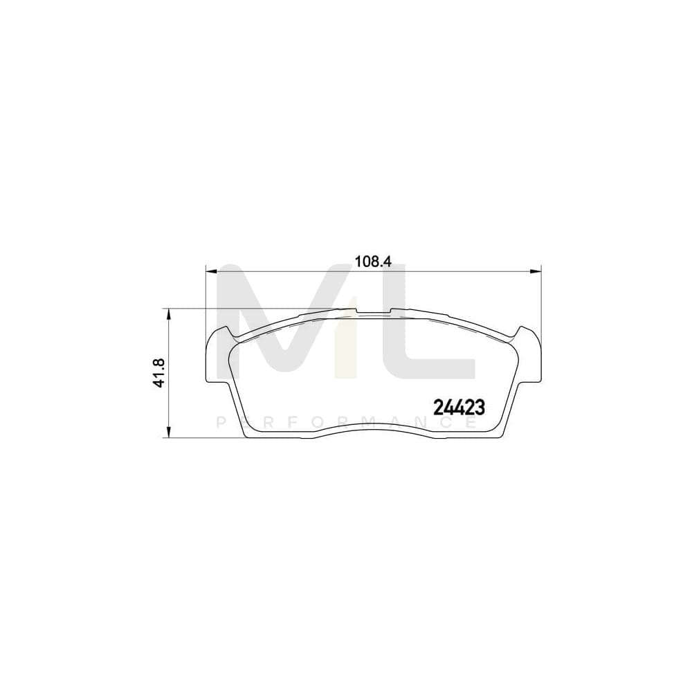 Brembo P 54 049 Brake Pad Set For Mitsubishi I Excl. Wear Warning Contact | ML Performance Car Parts