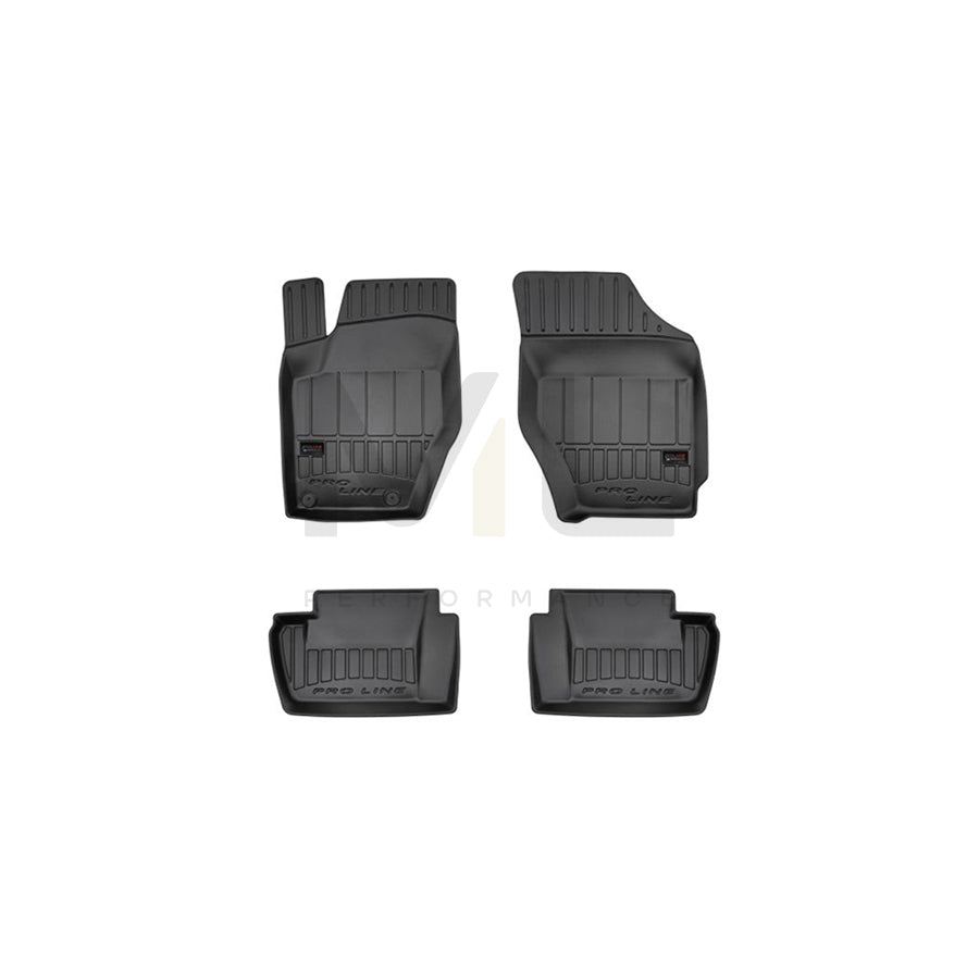 FROGUM 3D407299 Floor mat set for CITROﾃ起 C4 Elastomer, Front and Rear, Quantity: 4, Black | ML Performance Car Parts