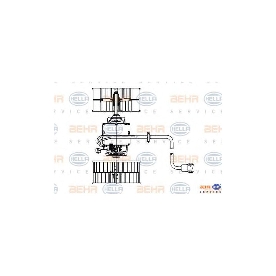 Hella 8EW 009 159-181 Interior Blower