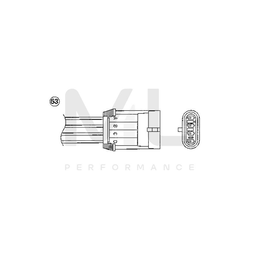 NTK Lambda Sensor / O2 Sensor (NGK 0420) - OTA7H-3C2 | ML Car Parts UK | ML Performance