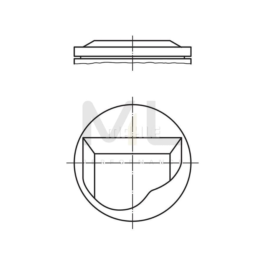 MAHLE ORIGINAL 081 97 03 Piston for BMW 7 (E32) 90,01 mm, without cooling duct | ML Performance Car Parts