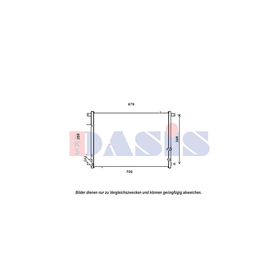 AKS Dasis 522072N Air Conditioning Condenser For Cadillac Cts II Saloon (Gmx322) | ML Performance UK