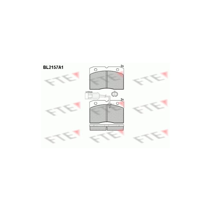 Fte BL2157A1 Brake Pad Set For Iveco Daily | ML Performance UK Car Parts