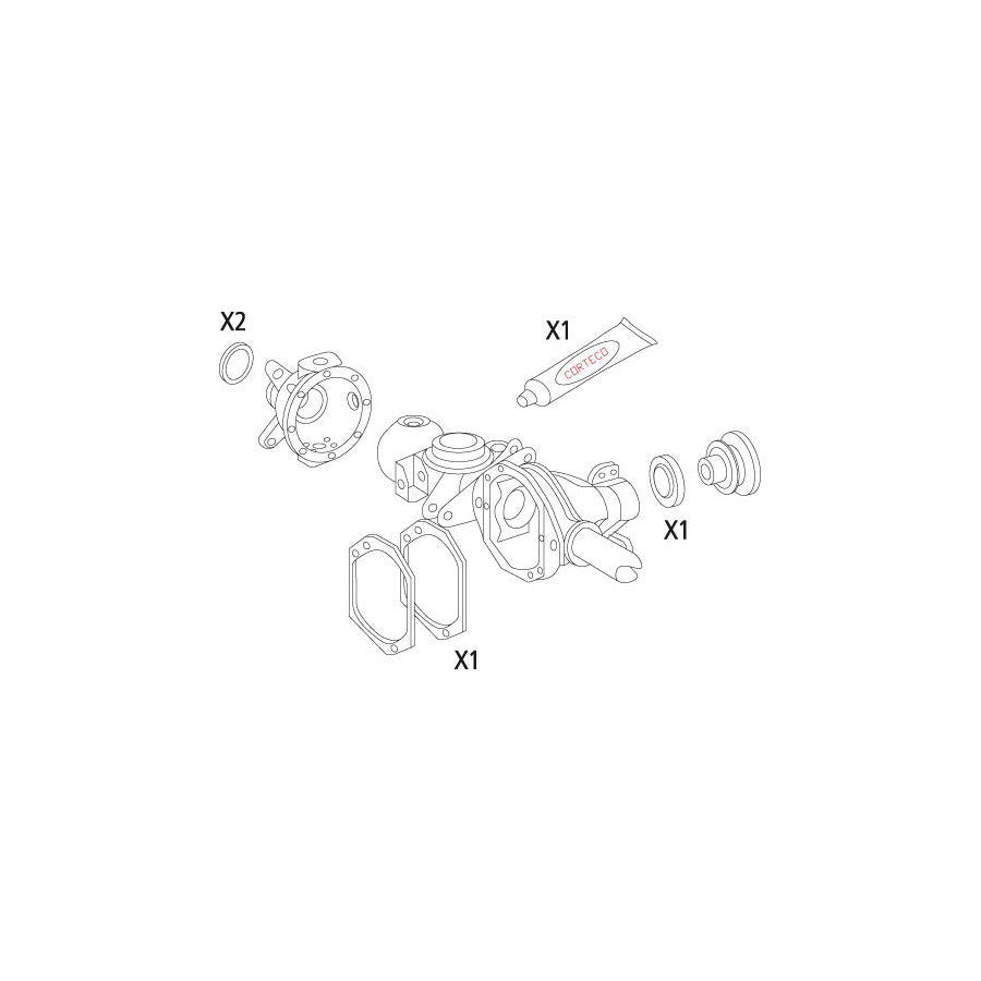 Corteco 19535844 Gasket Set, Differential Suitable For Mercedes-Benz G-Class Off-Road (W463) | ML Performance UK