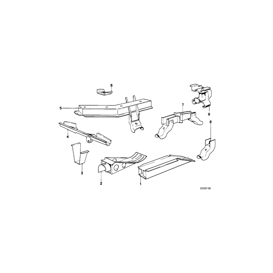 Genuine BMW 41121860327 E21 Bracket Fuel Tank Rear Left (Inc. 315) | ML Performance UK Car Parts