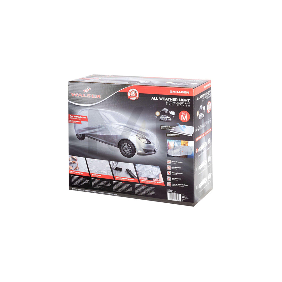 WALSER All Weather Light 31082 Car cover M 165x432 cm, Grey | ML Performance Car Parts