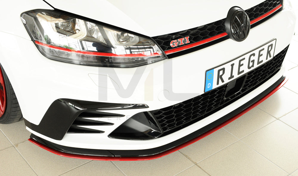 Rieger 00059574 VW Mk7 Golf GTI Clubsport Front Splitter 8 | ML Performance UK Car Parts