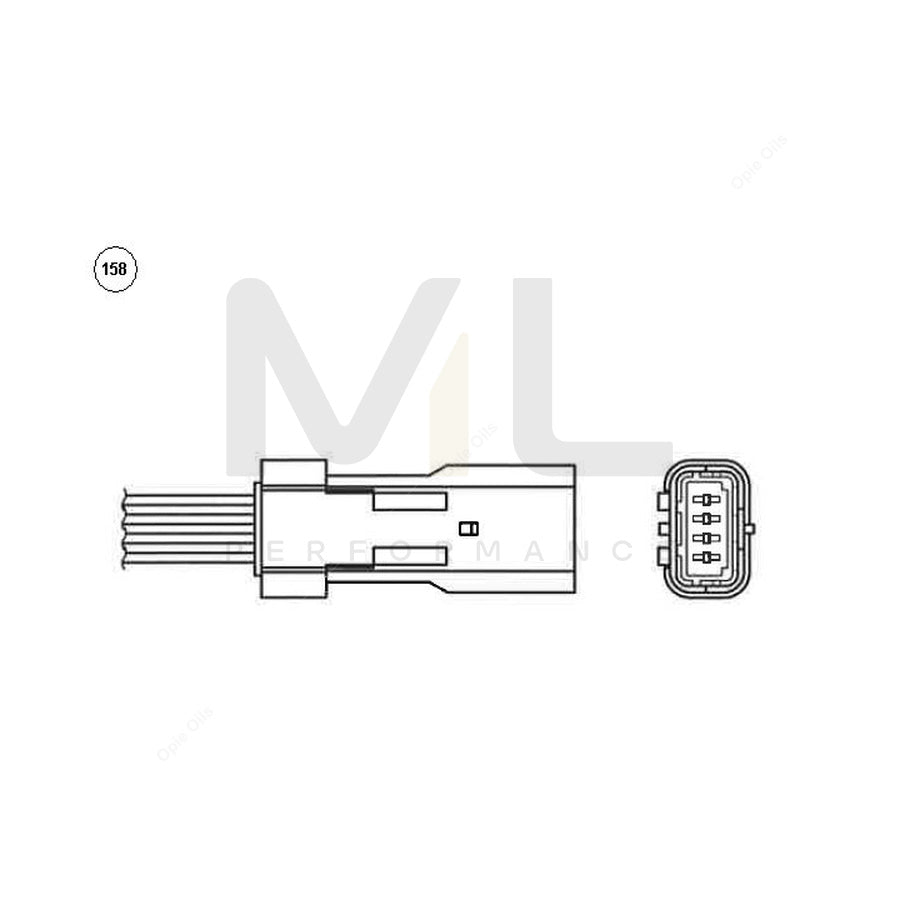 NTK Lambda Sensor - Oxygen / O2 Sensor OZA603-U1 (NGK 92056) | ML Car Parts UK | ML Performance