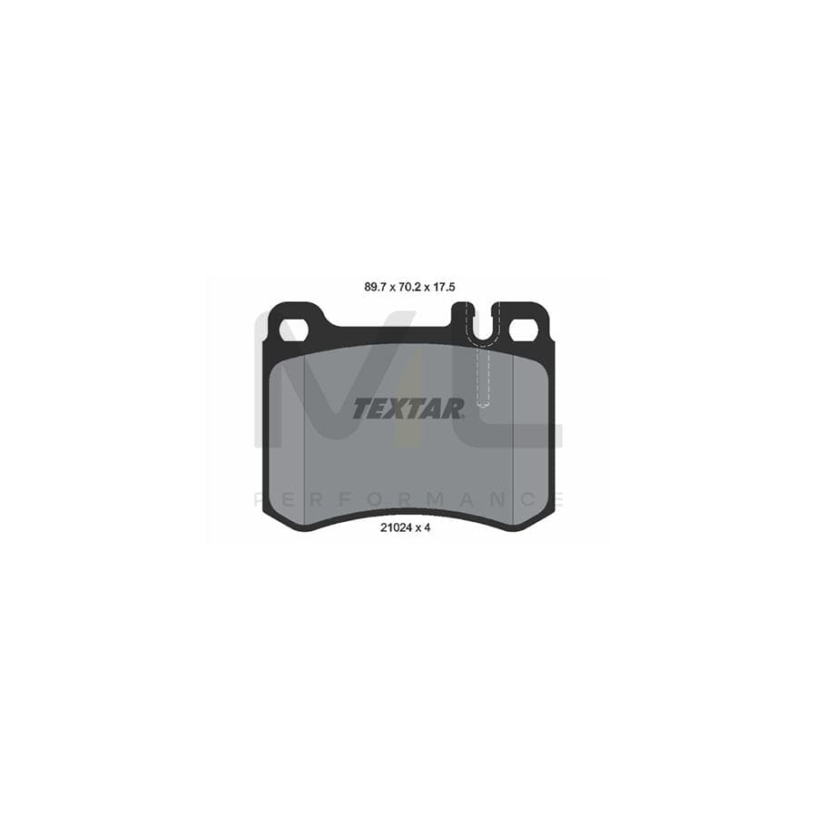 TEXTAR 2102404 Brake pad set suitable for MERCEDES-BENZ SL Convertible (R107) prepared for wear indicator | ML Performance Car Parts