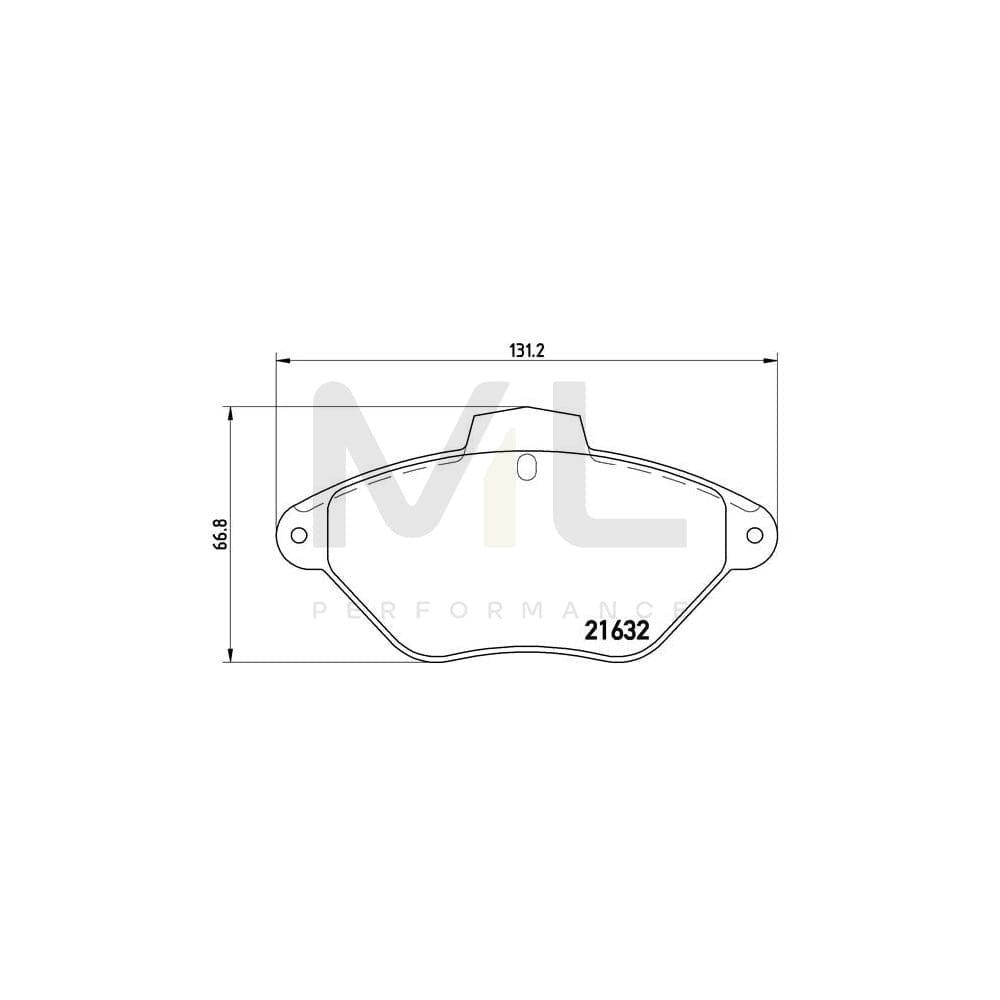 Brembo P 61 053 Brake Pad Set For Citroën Xantia | ML Performance Car Parts