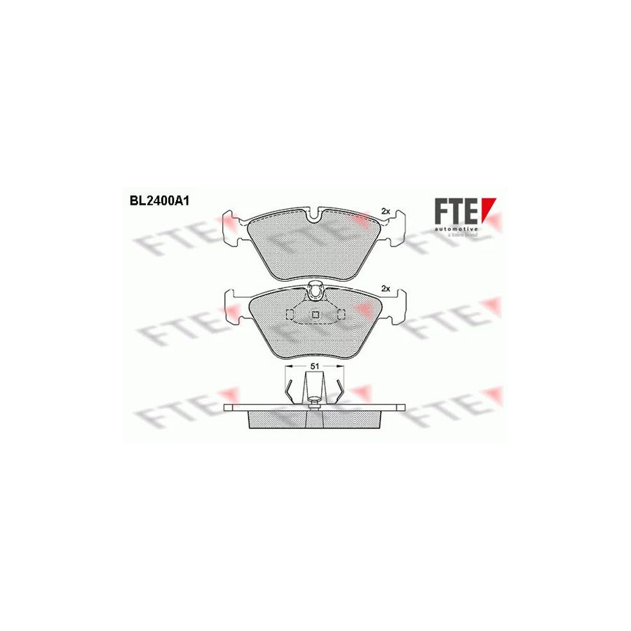 Fte 9010720 Brake Pad Set | ML Performance UK Car Parts