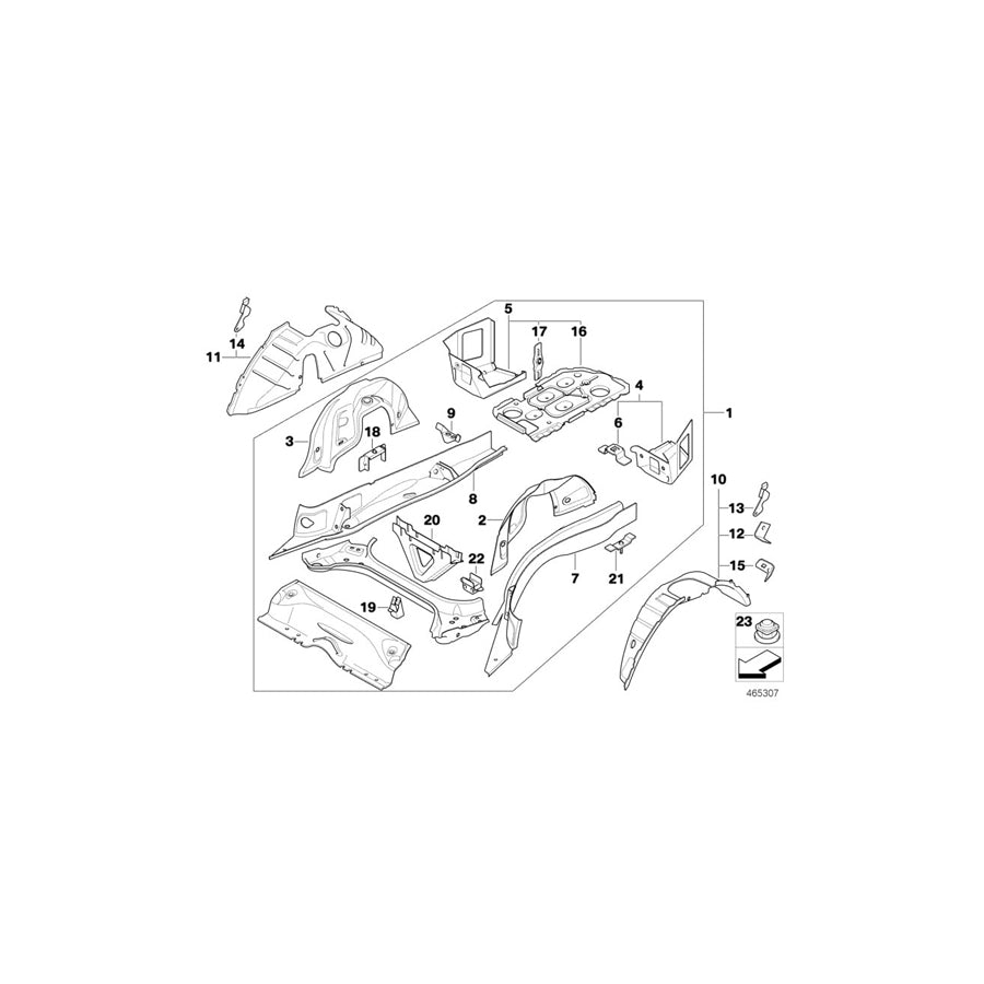 Genuine BMW 41117178137 E93 E92 Bracket For Battery Strap At Rear (Inc. 325d) | ML Performance UK Car Parts