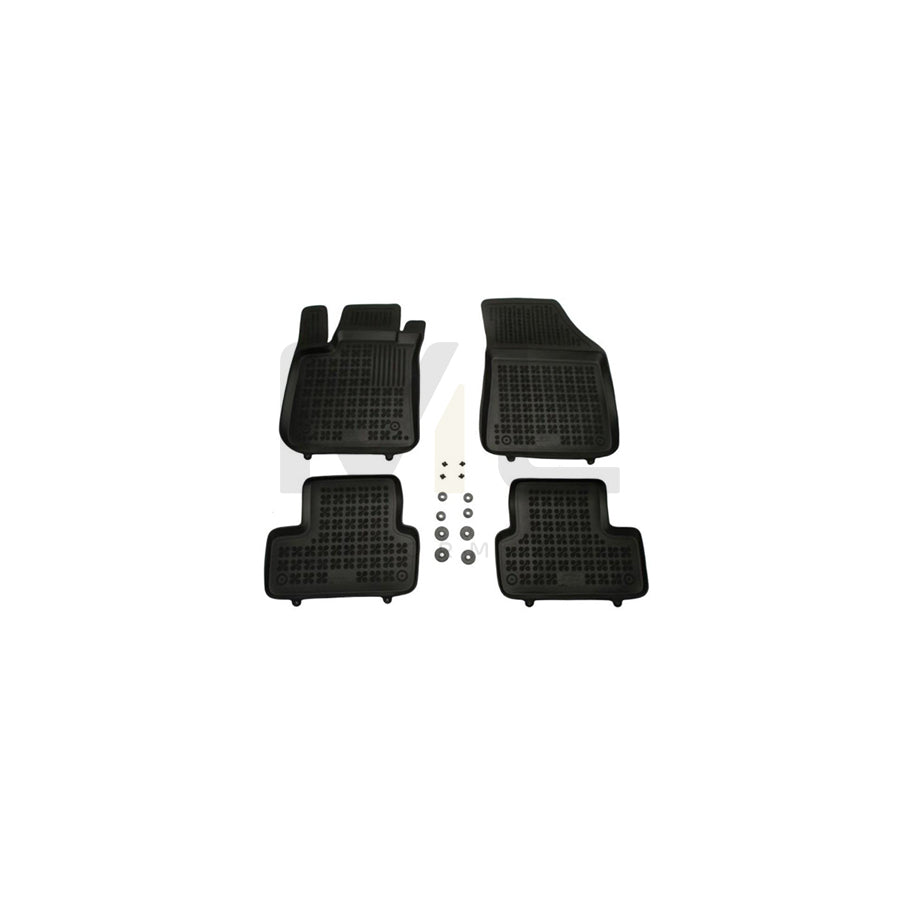 REZAW PLAST Tailored 201925 Floor mat set for RENAULT Megane IV Hatchback (B9A/M/N) Elastomer, Front and Rear, Quantity: 4, Black | ML Performance Car Parts