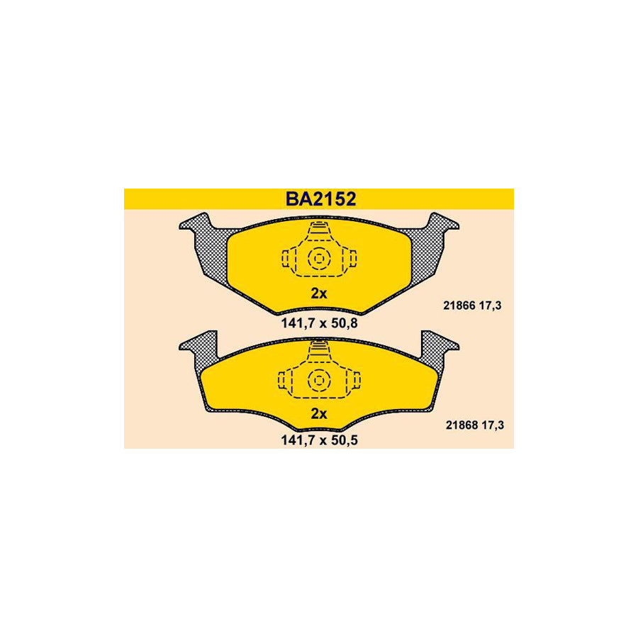 Barum BA2152 Brake Pad Set